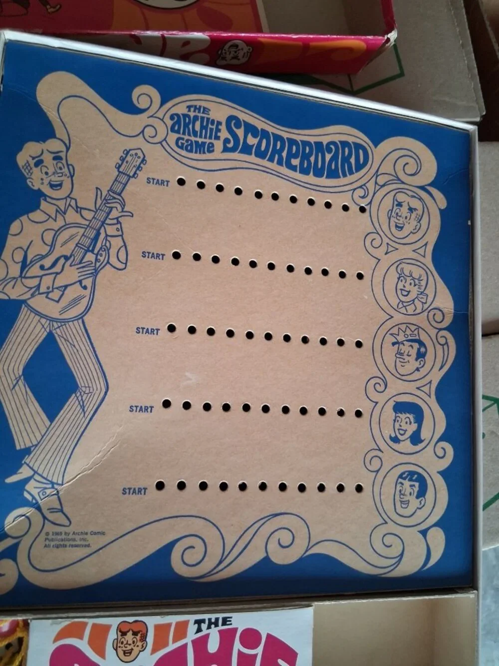 VTG The Archie Game 1969 Board Game Even/Odd